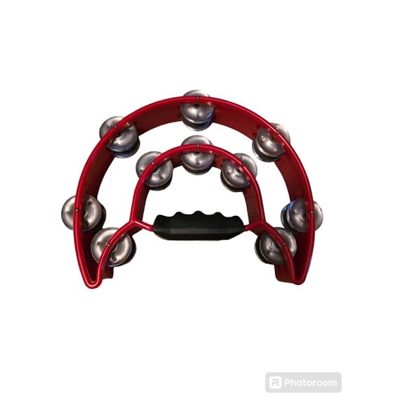 Other - Red Half Moon Tambourine